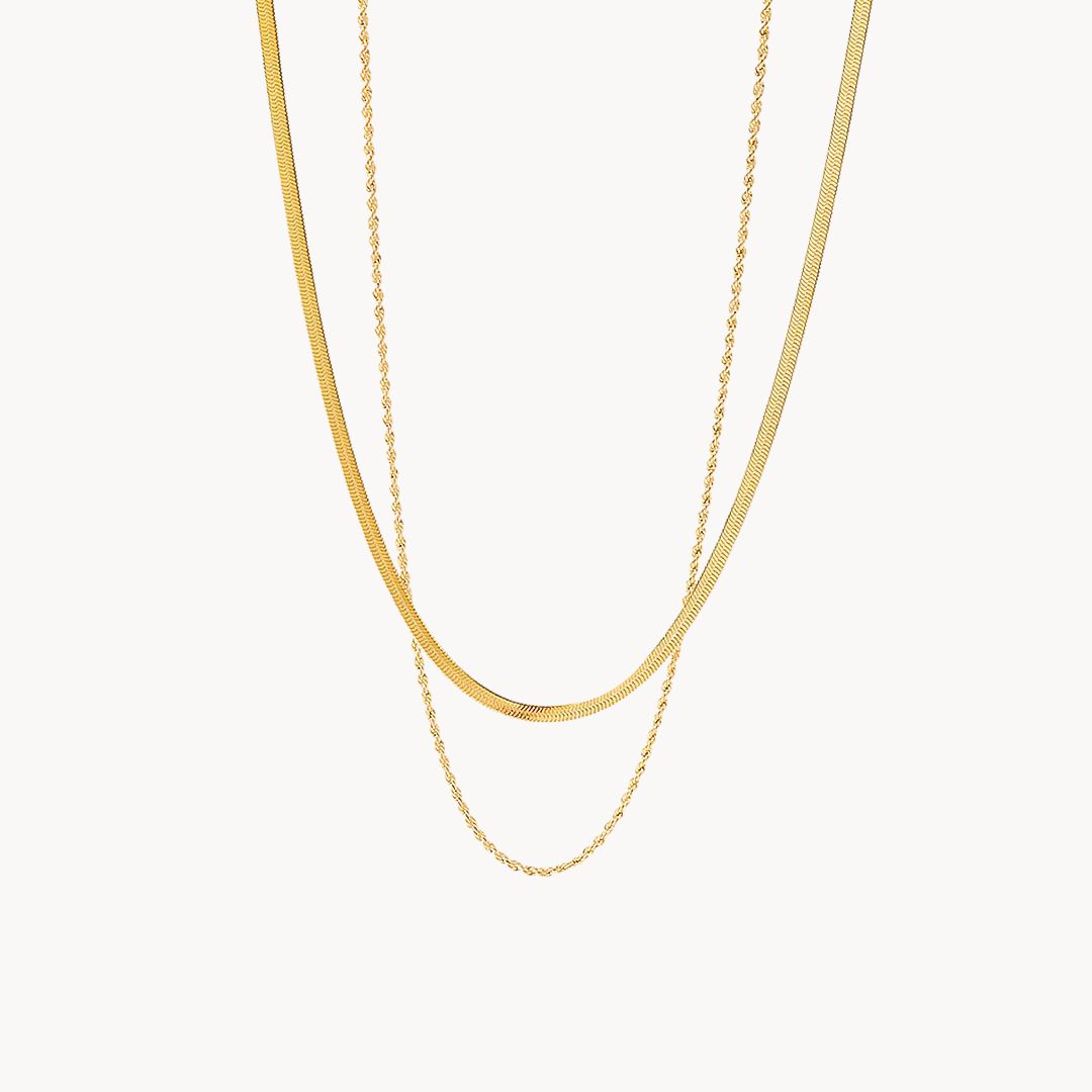 Ludovica Layered Gold Chain Necklace